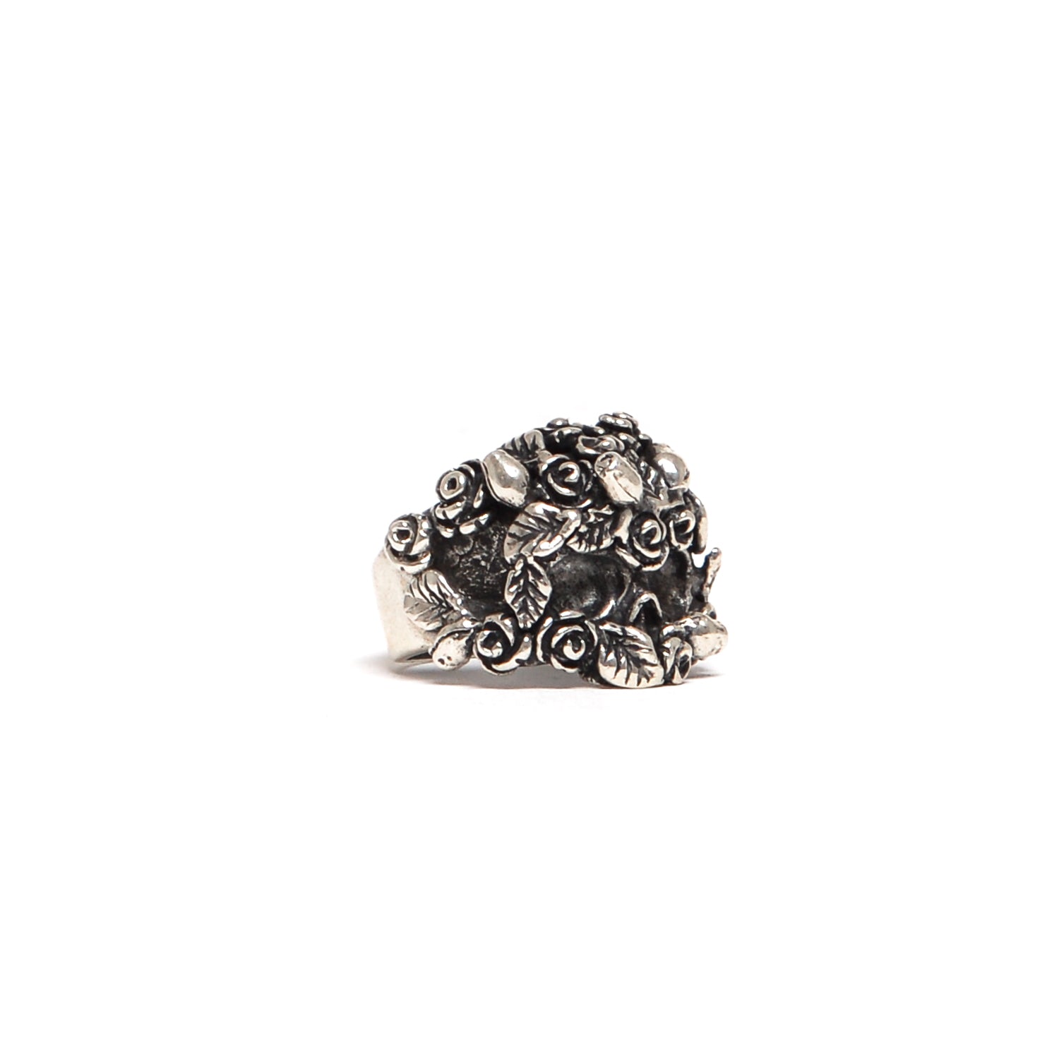 D'AMICO Anello Teschi con Roselline Super Saving Price