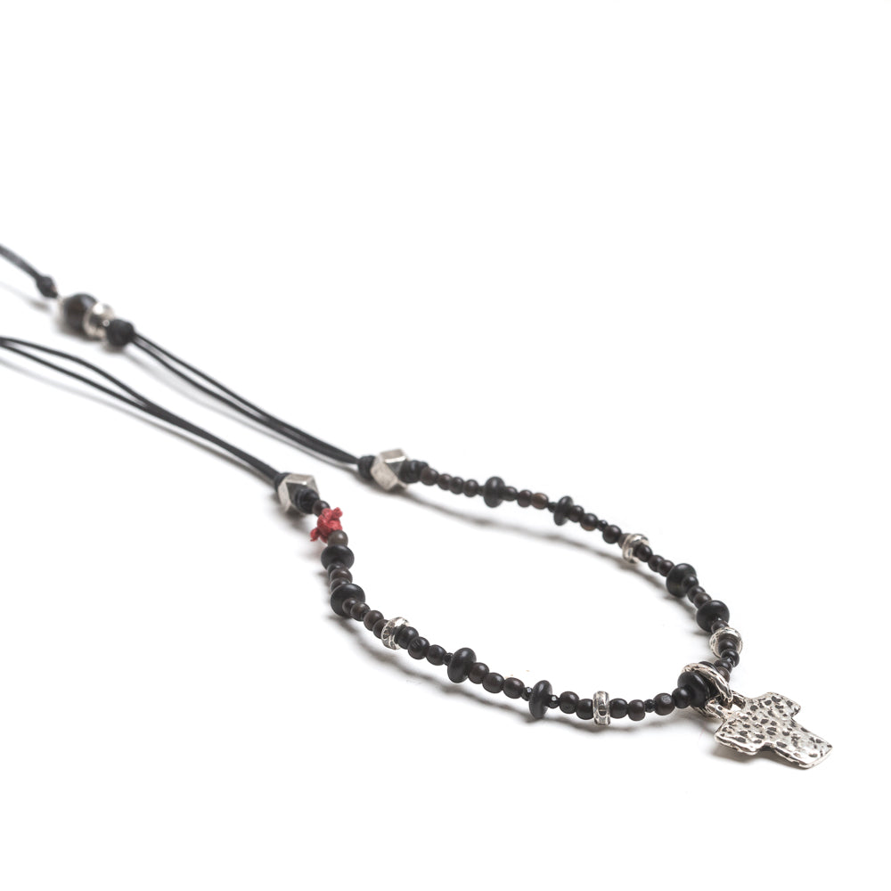 D'AMICO Collana Filo + Corno + Croce Latina Fino al 50% di sconto