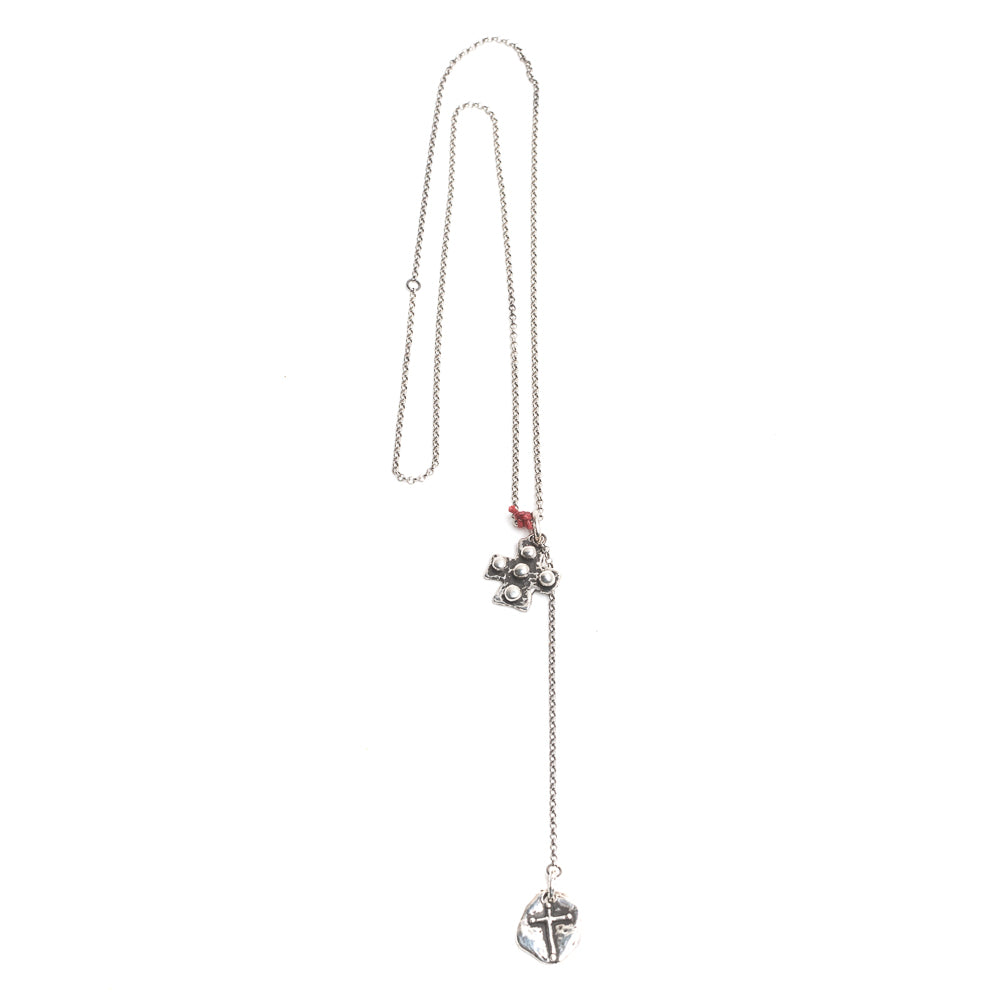 D'AMICO Collana Croce Medievale + Croce Tonda Fino al 60% di sconto