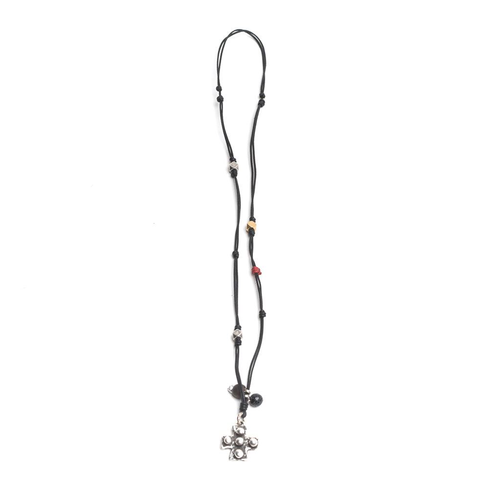 D'AMICO Collana Filo Cerato + Croce Medievale Fino al 65% di sconto