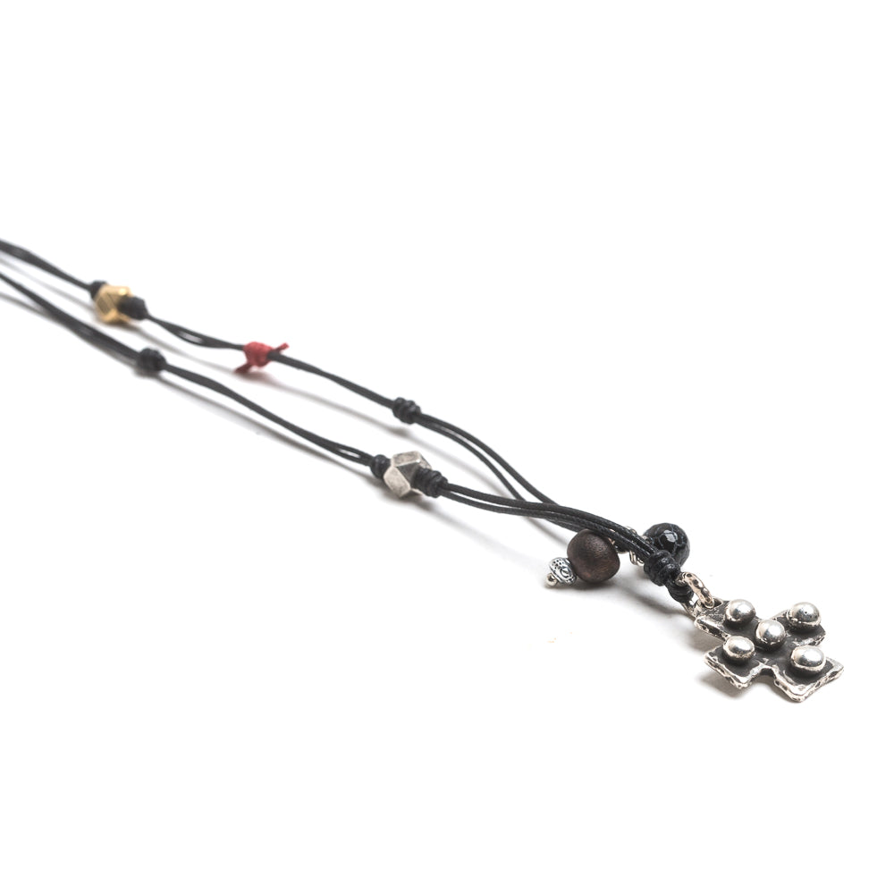 D'AMICO Collana Filo Cerato + Croce Medievale Fino al 65% di sconto
