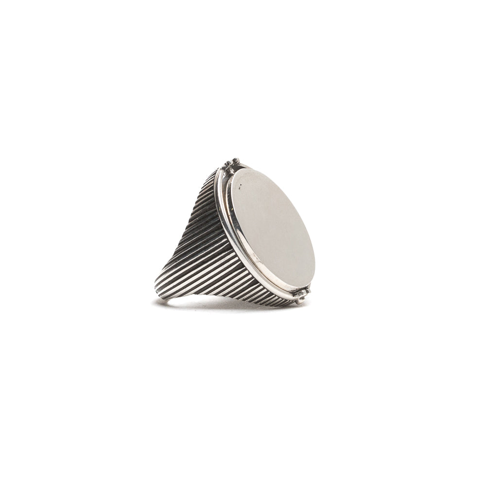 D'AMICO Anello Ovale Girevole Millerighe + Lacca Offerta speciale della fabbrica