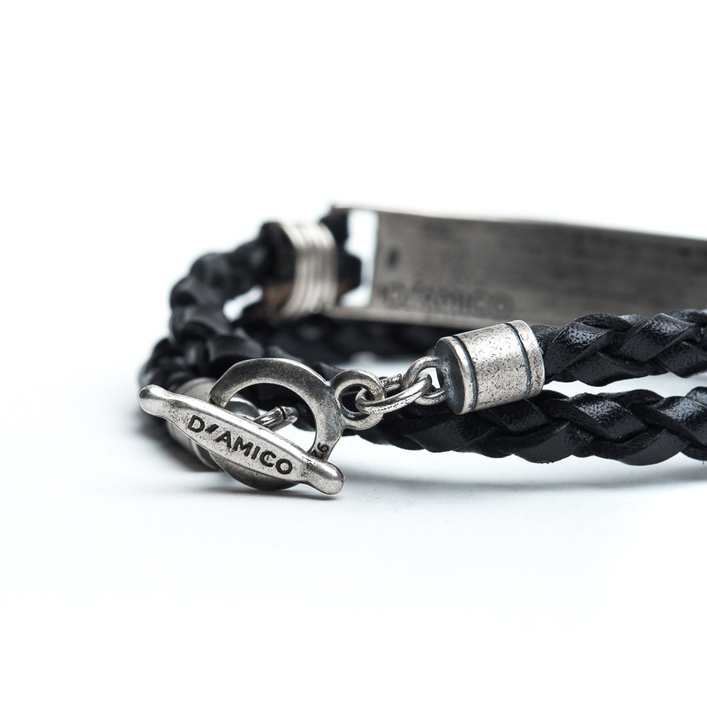 D'AMICO Bracciale Scooby + Placca puntinata Super sconto