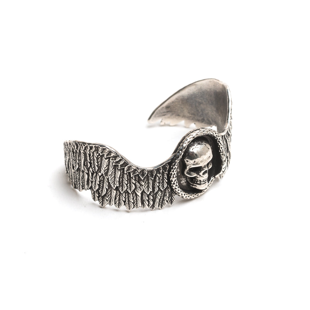 D'AMICO Bracciale Rigido Ali + Teschio Esporta salva