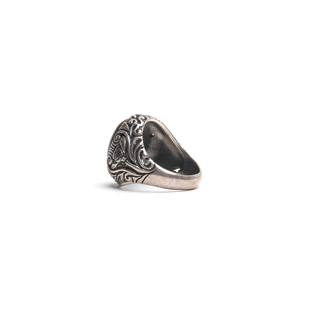 D'AMICO Anello Ovale Floreale + Occhio di Tigre Black Friday Prezzi